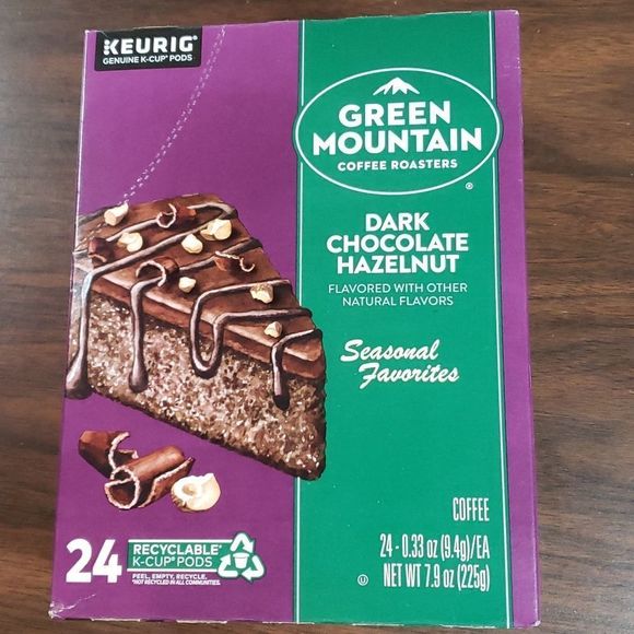 Keurig Kitchen New 24ct Green Mountain Dark Chocolate Hazelnut
